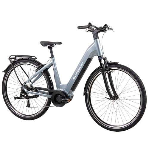 F.lli Schiano S8, E Bike für die Stadt 28 Zoll, 36V 15Ah Abnehmbarer Akku, Motor 250W 70Nm, City Ebike für Herren/Damen, Blau von F.lli Schiano
