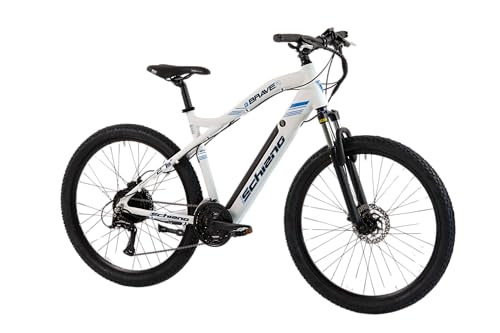 F.lli Schiano Unisex-Adult Braver E-Bike, Weiß-Blau, 27.5 Zoll von F.lli Schiano