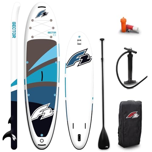 2024 F2 Sector SUP 10,5" Blue - Stand UP Paddle Board & PADDEL + Bag + PUMPE von F2