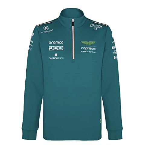 F1 Aston Martin Formula One Team – Offizielles Formula One Mechandise – Team-Replica Midlayer Pullover – Herren – Sterling Green – 2023 (L), grün von F1