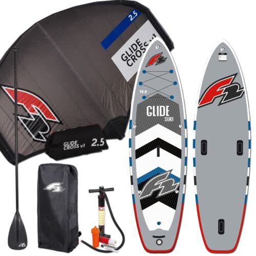 F2 Glide SURF SUP 10,2' Stand UP Paddle Board + Glide Cross Wing 4,5 QM von F2