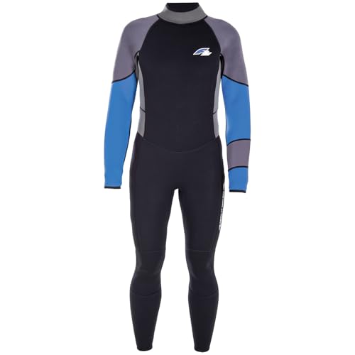 F2 Herren Neopren Anzug Rebel - Full Suit 4/3 mm XL Blau 2024/25 von F2