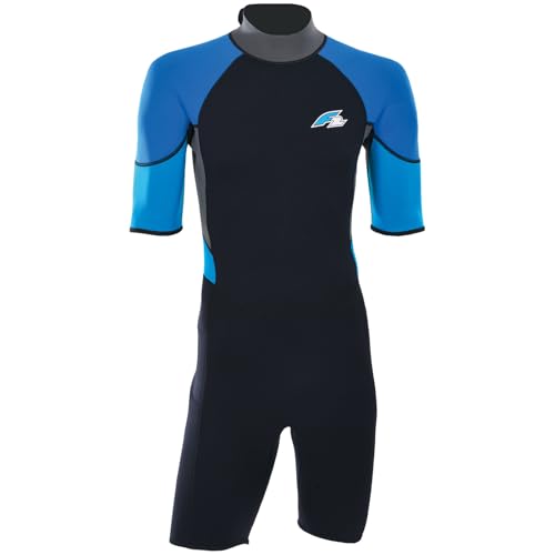 F2 Herren Neopren Anzug Rebel - Shorty 3/2 mm XXL Blau 2024/25 von F2