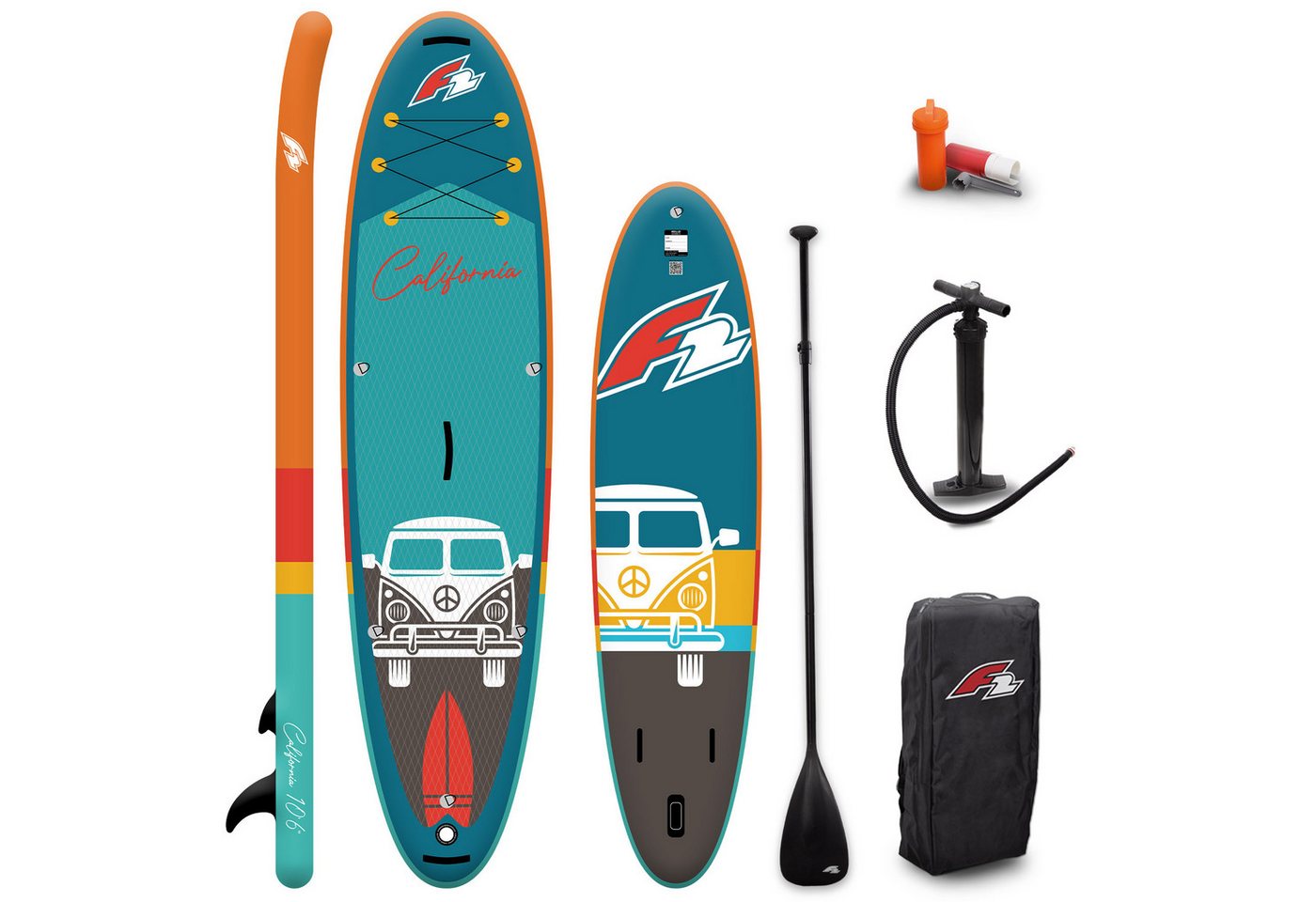F2 SUP-Board F2 Stand Up Paddle Board CALIFORNIA - HFT SUP Größe wählbar Türkis, Stand up paddle board F2 SUP-Board F2 Stand Up Paddle Board CALIFORNIA - HFT SUP Größe wählbar Türkis, Stand up paddle board von F2