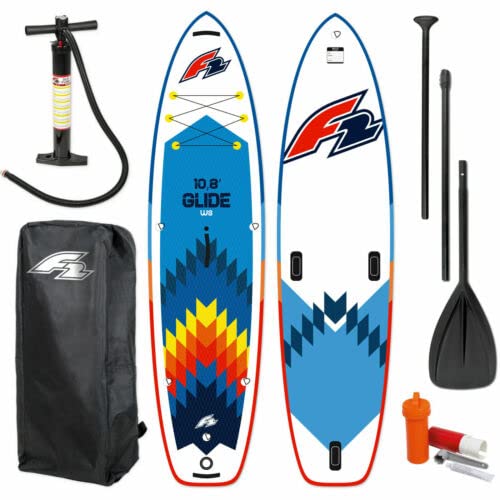 F2 SUP Glide WS | Stand Up Paddle Board | Aufblasbar | | mit Tasche & Paddel & Pumpe (11,7) von F2