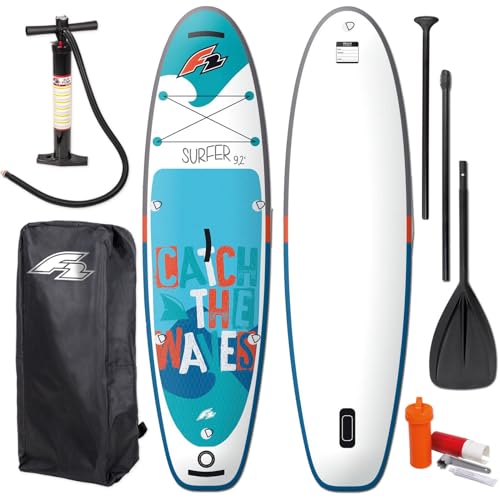 F2 Surfer Kid SUP 8,2" Stand UP Paddle Board + PADDEL + Bag + PUMPE von F2