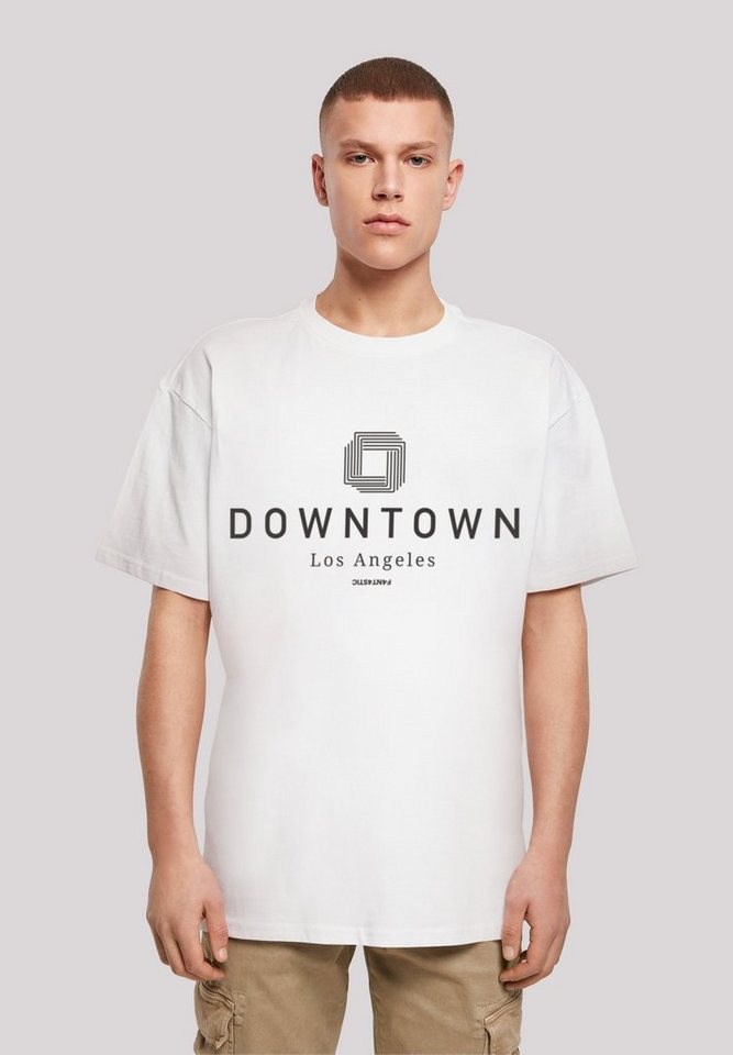 F4NT4STIC T-Shirt Downtown LA OVERSIZE TEE Print von F4NT4STIC