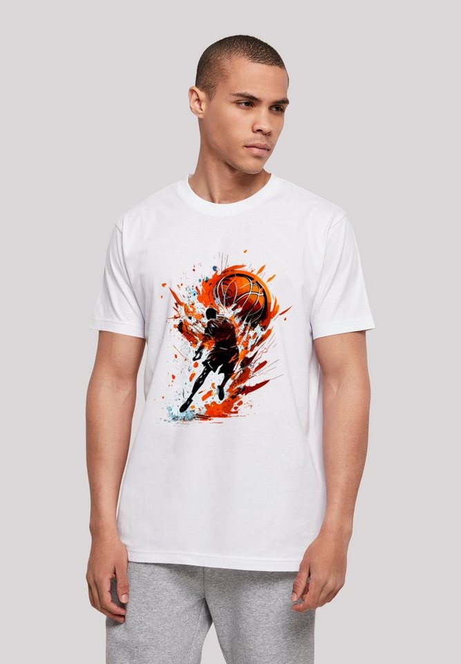F4NT4STIC T-Shirt Basketball Splash Sport UNISEX Print von F4NT4STIC