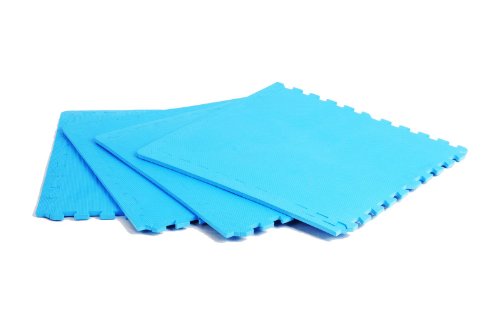 FA Sports Bodenschutzmatte Protectfloor Xtra Set 4pcs, Blue, 60 x 60 x 1.2 cm, 622 von FASports