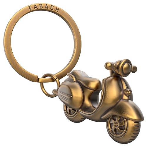 FABACH Vespa Schlüsselanhänger - Geschenk Roller Schlüsselanhänger für Vespafahrer - Geschenke Motoroller Schlüsselanhänger Glücksbringer Fahr vorsichtig von FABACH