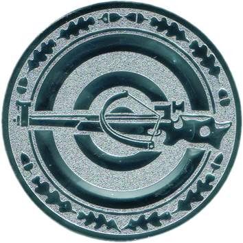 Pokal Emblem Armbrust - 50 mm/bronze von FABRIKSTORES GmbH