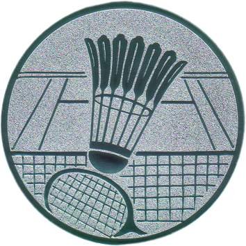 Pokal Emblem Badminton - 50 mm/bronze von FABRIKSTORES GmbH