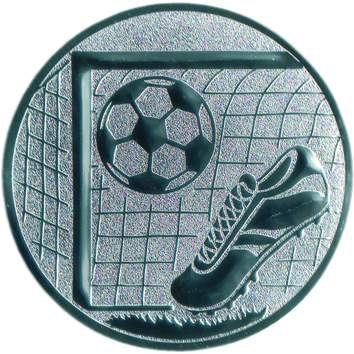 Pokal Emblem Fußball - 25 mm/silber von FABRIKSTORES GmbH