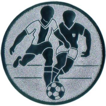 Pokal Emblem Fußball - 50 mm/silber von FABRIKSTORES GmbH