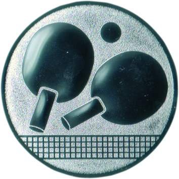 Pokal Emblem Tischtennis - 25 mm/silber von FABRIKSTORES GmbH