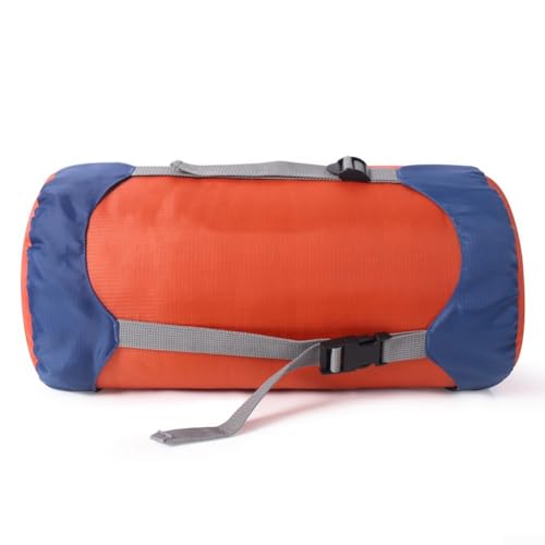 Kompressionsschlafsack, großes Fassungsvermögen und geringes Gewicht, für Reisen und Outdoor-Abenteuer (S, Orange) von FACAIIO