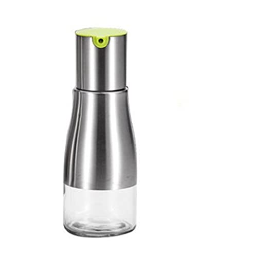 FACAITZQ Auslaufsichere Ölflasche aus Edelstahl und Glas für Küchengewürze - Grün von FACAITZQ