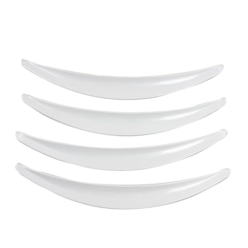 FAFRWRFS 4Pcs Auto Rad Augenbraue Bogen Trim Seitliche Kotflügel Streifen Für Tesla Model 3 2017 2018 2019 2020 2021 Auto Unsichtbare Schlamm Flasp Kotflügel von FAFRWRFS