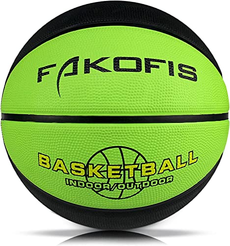 FAKOFIS Kinder Basketball Größe 3, Jugend Basketballs Größe 5，Größe 7,Outdoor Indoor Street Basketball，Arena Training Erwachsene Anfänger Basketbälle von FAKOFIS