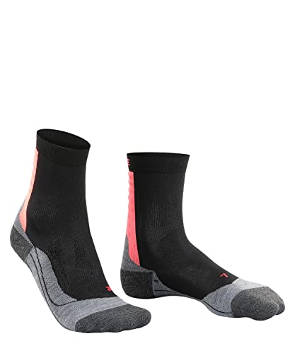 FALKE Damen Achilles Socken, wadenlange Sportsocken - hilft bei Beschwerden der Achillessehne, medizinische Laufsocken mit Silikonnoppen, Kompressionssocken, 1 Paar, Schwarz, Größe: 39-40 von FALKE