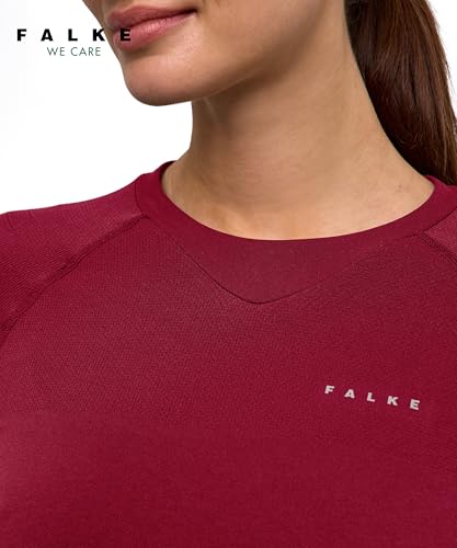 FALKE Damen Baselayer-Shirt Maximum Warm Round Neck W L/s Sh Funktionsmaterial schnelltrocknend 1 Stück, Rot Merlot 8117 Stripe, S FALKE Damen Baselayer-Shirt Maximum Warm Round Neck W L/s Sh Funktionsmaterial schnelltrocknend 1 Stück, Rot Merlot 8117 Stripe, S von FALKE