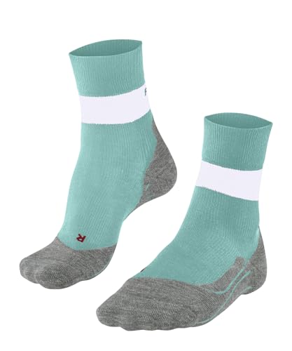 FALKE Damen Laufsocken RU Compression Stabilizing W So Lyocell Funktionsmaterial mit Kompression 1 Paar, Blau Fiji 6423, 41-42 von FALKE