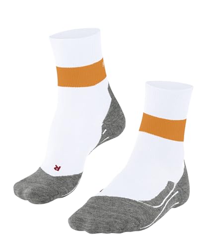 FALKE Damen Laufsocken RU Compression Stabilizing W So Lyocell Funktionsmaterial mit Kompression 1 Paar, Weiß White 2002, 41-42 von FALKE