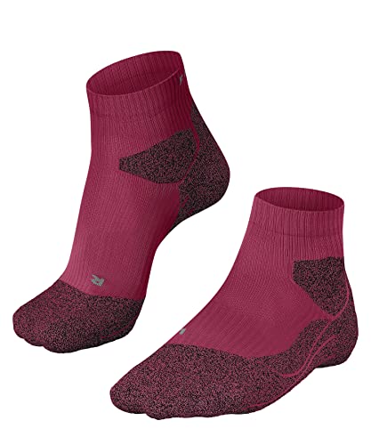 FALKE Damen Laufsocken RU Trail W So Funktionsmaterial antiblasen 1 Paar, Rot Rose 8564, 35-36 von FALKE