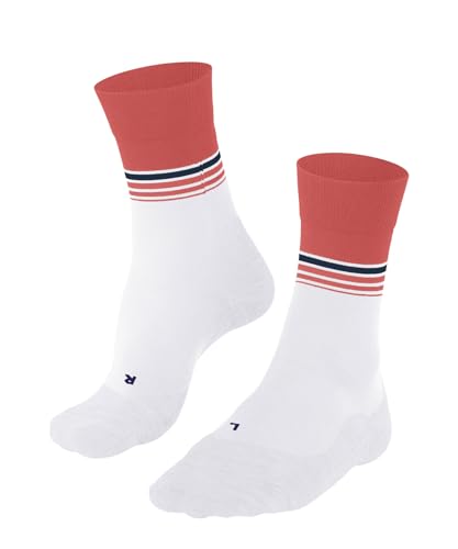 FALKE Damen Laufsocken RU4 Endurance Cool W So Funktionsmaterial antiblasen 1 Paar, Weiß White 2003 Stripe, 39-40 von FALKE