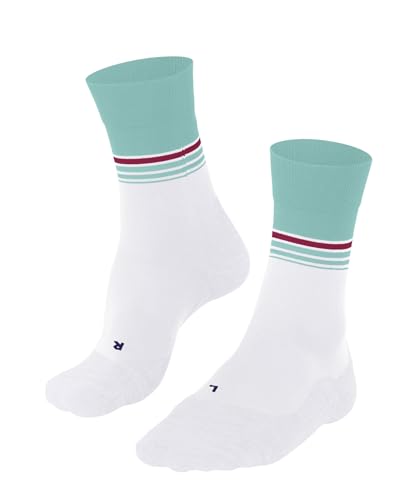 FALKE Damen Laufsocken RU4 Endurance Cool W So Funktionsmaterial antiblasen 1 Paar, Weiß White 2006 Stripe, 37-38 von FALKE