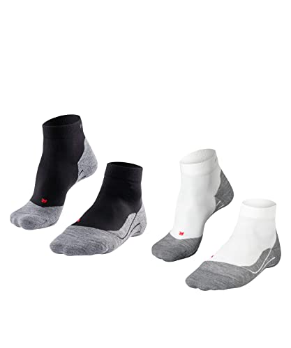 FALKE Damen Laufsocken RU4 Endurance Short 2-Pack W SSO Baumwolle antiblasen 2 Paar, Mehrfarbig (Sortiment 0010), 35-36 von FALKE