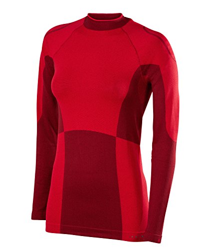 FALKE Damen Langarmshirt Maximum Warm Tight Fit, Sport Performance Material, 1 Stück, Rot (Scarlet 8070), Größe: XS von FALKE