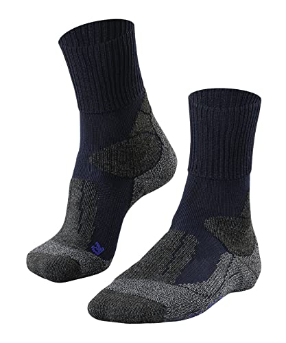 FALKE Damen Wandersocken TK1 Adventure Cool W So Lyocell Funktionsmaterial antiblasen dick 1 Paar, Blau Marine 6120, 35-36 von FALKE