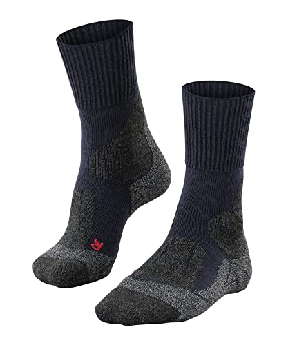 FALKE Damen Wandersocken TK1 Adventure W So Wolle Funktionsmaterial antiblasen dick 1 Paar, Blau Marine 6120, 39-40 von FALKE