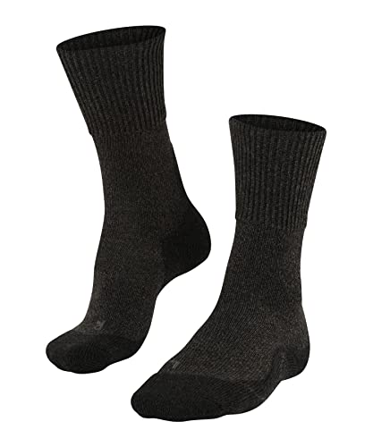 FALKE Damen Wandersocken TK1 Adventure Wool W SO Wolle antiblasen dick 1 Paar, Grau (Smog 3150), 37-38 von FALKE