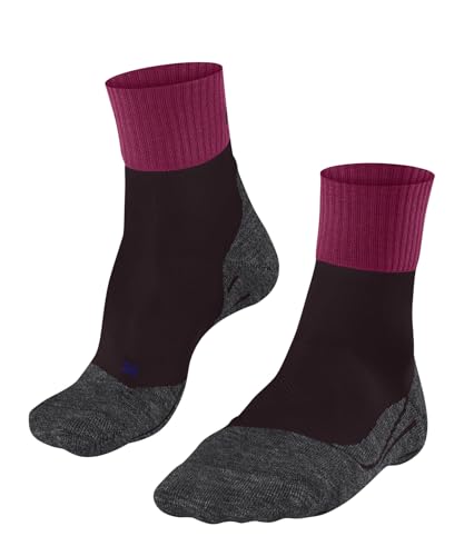 FALKE Damen Wandersocken TK2 Explore Cool Short W Sso Lyocell Funktionsmaterial antiblasen dick 1 Paar, Lila Azalea 8501, 37-38 von FALKE
