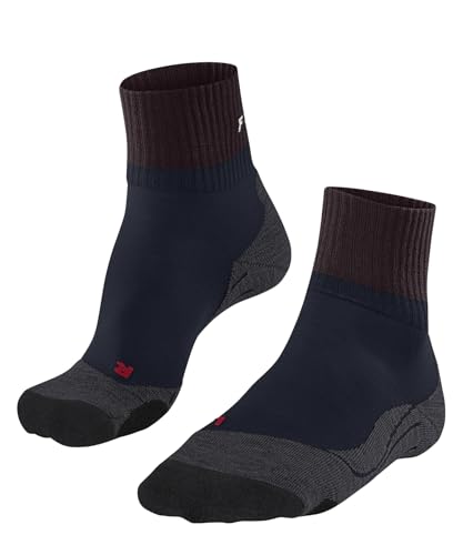 FALKE Damen Wandersocken TK2 Explore Short W Sso Wolle Funktionsmaterial antiblasen dick 1 Paar, Rot Barolo 8526, 39-40 von FALKE