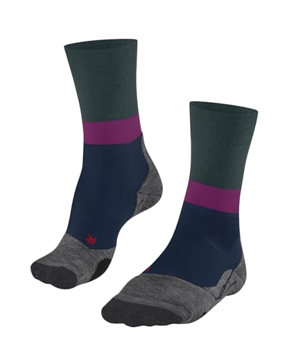 FALKE Damen Wandersocken TK2 Explore W So Wolle Funktionsmaterial antiblasen dick 1 Paar, Grün Peacock 7373, 41-42 von FALKE