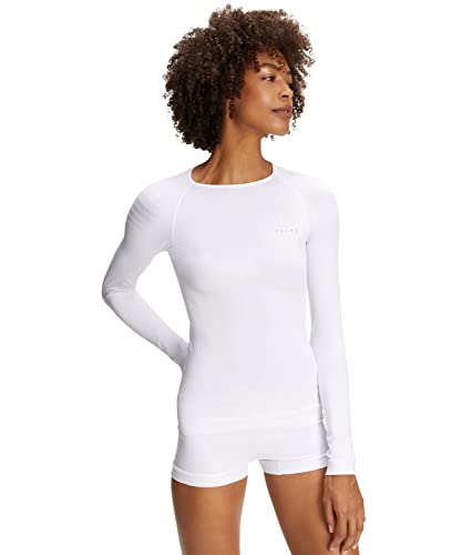 FALKE Damen Funktionsshirt Warm, Funktionsgarn, 1 Stück, Weiß (White 2860), S von FALKE