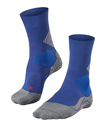 FALKE Unisex Socken 4 GRIP Stabilizing, Funktionsgarn, 1 Paar, Blau (Athletic Blue 6451), 46-48 von FALKE