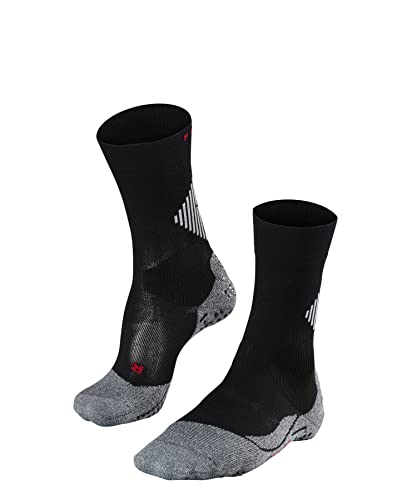 FALKE Unisex Socken 4 GRIP Stabilizing, Funktionsgarn, 1 Paar, Schwarz (Black-Mix 3010), 46-48 von FALKE