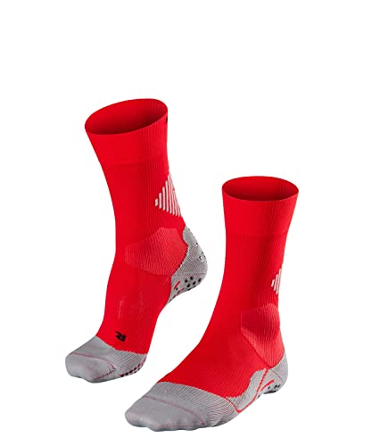 FALKE Unisex Socken 4 GRIP Stabilizing, Funktionsgarn, 1 Paar, Rot (Scarlet 8070), 35-36 von FALKE
