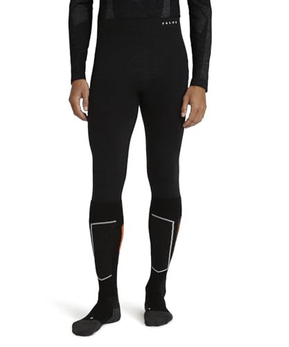 FALKE Herren Baselayer-Hose Wool-Tech 3/4 M Ti Wolle Funktionsmaterial schnelltrocknend 1 Stück, Schwarz Black 3000, S von FALKE