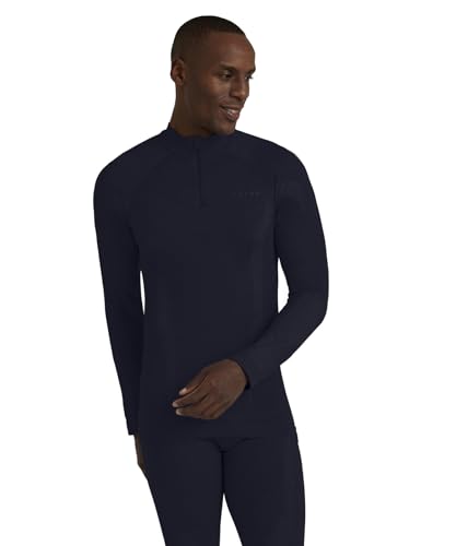 FALKE Herren Baselayer-Shirt Wool Tech. Funktionsmaterial Wolle Schnelltrocknend Warm 1 Stück, Blau (Space Blue 6116), L von FALKE