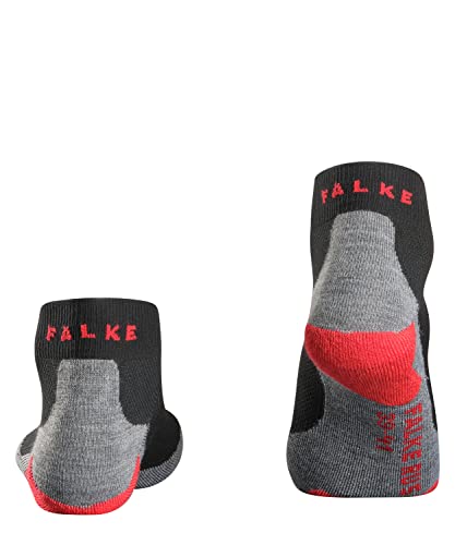 FALKE Herren Laufsocken RU5 Race Short M SSO Funktionsgarn Antiblasen 1 Paar, Schwarz (Black-Mix 3010), 42-43 von FALKE