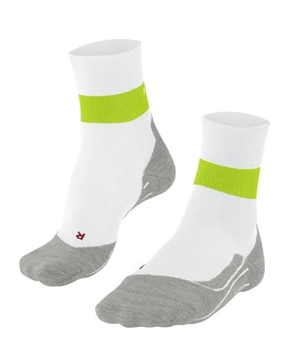 FALKE Herren Laufsocken RU Compression Stabilizing M SO Lyocell Funktionsmaterial mit Kompression 1 Paar, Weiß (White 2007), 44-45 von FALKE