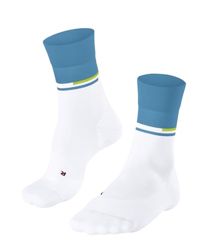 FALKE Herren Laufsocken RU Compression Stabilizing M So Lyocell Funktionsmaterial mit Kompression 1 Paar, Weiß White 2007, 44-45 von FALKE