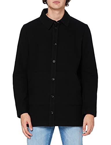 Falke Herren Shirt Coat Sweatshirt, Black, 52 von FALKE