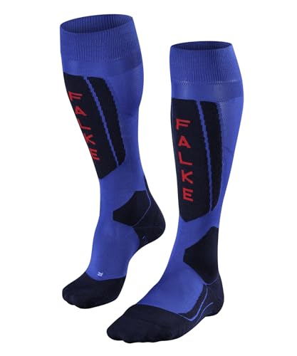 FALKE Herren Skisocken SK5 Expert M Kh Seide Funktionsmaterial warm dünn 1 Paar, Blau Olympic 6940 Trend, 39-41 von FALKE