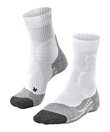 FALKE Tennissocken TE2 Funktionsmaterial Baumwolle Herren schwarz weiß Atmungsaktive Socken zum Sport antiblasen schnelltrocknend fusselfrei und mittelstark gepolstert zum Tennis 1 Paar von FALKE